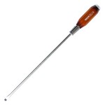Vessel Tools 100S6300 | Genuine Wood Handle Tang-Thru Screwdriver No.100 Slotted 6x300