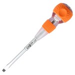 Vessel Tools 250S6100 | Tang-Thru Screwdriver with Ceramic Ball No.250, Slotted 6 x 100 mm