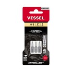 Vessel Tools DWPH1254P3 | Drywaller Insert Bit, +1 x 25.4 mm, 3 Piece