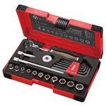 Vessel Tools HRW2004MSW | Wood-Compo Swivel Socket Wrench Set, 1/4? Drive