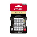 Vessel Tools IBDEPH250P5 | Impact Ball Torsion Double Ended Bit, +2 x 50 mm, 5 Piece