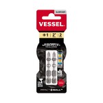 Vessel Tools IBPH150P2 | Impact Ball Torsion Bit PH1 x 50mm, 2 Pieces