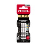 Vessel Tools IBPH350P2 | Impact Ball Torsion Bit PH3 x 90mm, 2 Pieces