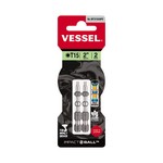 Vessel Tools IBTX1550P2 | Impact Ball Torsion Bit T15 x 50mm, 2 Pieces