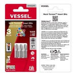 Vessel Tools NTPH3254P3 | Neck Torsion Power Bits, PH3 x 25.4 mm, 3 Piece