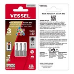 Vessel Tools NTTX15254P3 | Neck Torsion Power Bits, T15 x 25.4 mm, 3 Piece