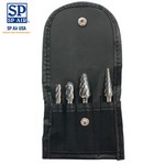 Vessel Tools SP-4NF | Carbide Burr Set for Aluminum & Non-Ferrous Materials (4pc Pack)