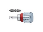 Vessel Tools USA TD6700W23U | Ratcheting Stubby Screwdriverwith Double Ended Bit
