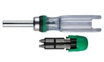 Vessel Tools USA TD6808TXU | Ratcheting Screwdriver with 8-Piece Bit Set
