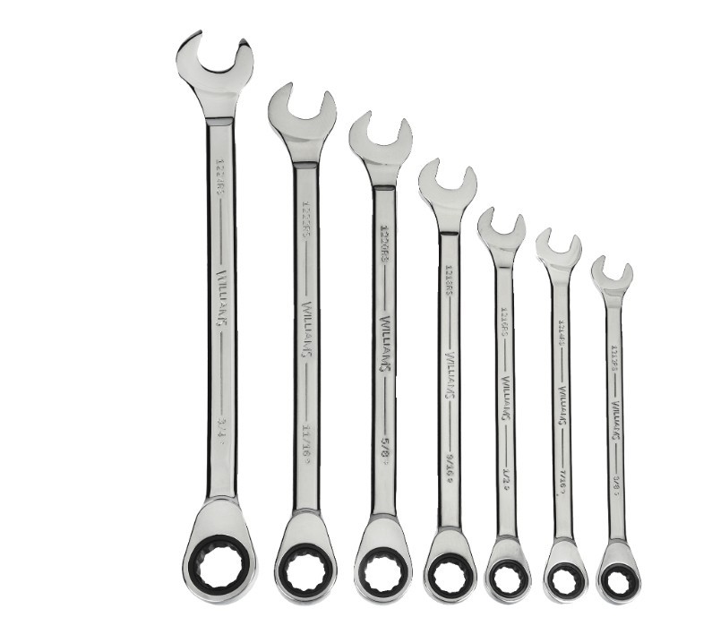 Williams JHW1214RS | 12 Point 7/16In Standard Ratcheting Combination Wrench