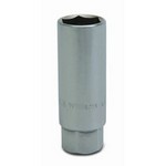 Williams 31301 | 3/8 Drive Spark Plug Socket , High Polished Chrome Finish, 6 Point 5/8