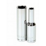 Williams 31310 | 3/8 Drive Deep Socket, High Polished Chrome Finish, 6 Point 5/16