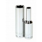 Williams 31318 | 3/8 Drive Deep Socket, High Polished Chrome Finish, 6 Point 9/16