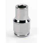 Williams 31616BT | 3/8 Drive Bolt Thru Socket, High Polished Chrome Finish, 6 Point, 1/2