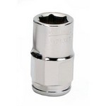 Williams 31713BT | 3/8 Drive Bolt Thru Socket, High Polished Chrome Finish, 6 Point, 13 mm