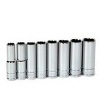 Williams 31934 | 3/8 Drive Deep Socket Set, 12 Point, Metric, 8 Pieces