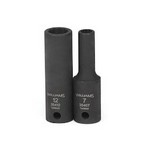 Williams 35408 | 3/8 Drive 8 mm Deep Impact Socket 12 Point, Black Industrial Finish