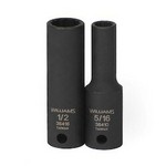 Williams 36422 | 3/8 Drive 11/16 Deep Impact Socket 12 Point, Black Industrial Finish