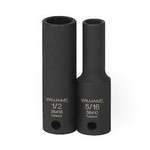 Williams 36424 | 3/8 Drive 3/4 Deep Impact Socket 12 Point, Black Industrial Finish