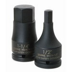 Williams 38236 | 3/4 Drive One Piece Impact Hex Bit Driver Set, Metric, 10 Piece, Black Industrial Finish