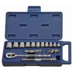 Williams 50663 | 15 Piece 3/8 Drive Socket and Drive Tool Set, 6 Point Compact Case, SAE