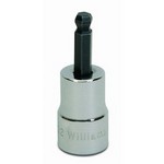 Williams BA-4HBA | 3/8 Drive Ball Hex Bit Socket, High Polished Chrome Finish1/8
