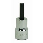 Williams BA-8A | 3/8 Drive Hex Bit Socket, High Polished Chrome Finish, 1/4