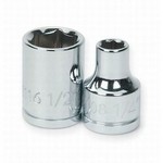 Williams BM-605.5 | 3/8 Drive Shallow Socket, High Polished Chrome Finish, 6 Point, 5.5 mm
