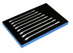 Williams JHWFMWS-18A2 | 8 piece Metric 12 Point SUPERCOMBO® Combination Wrench Set in 1/3 Foam Drawer Insert (17-24 mm)