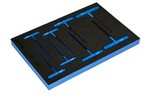 Williams JHWFMWSHKT-8 | 8 Piece Metric Arm T-Key Set in 1/3 Foam Drawer Insert, Sizes 2 mm to 10 mm