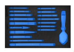 Williams JHWFPCS-1813FM | 1/3 Foam Drawer Insert Only for 18 piece Chisels & Punches Set