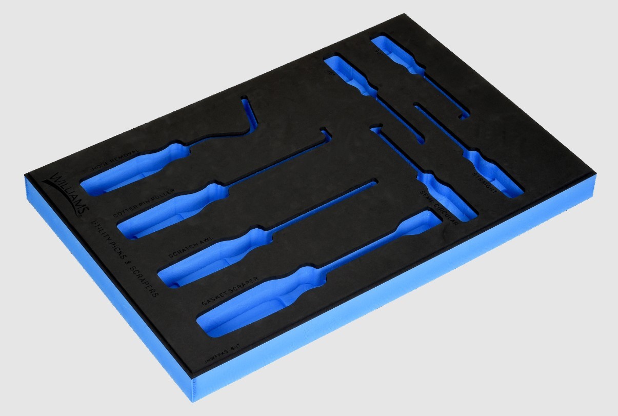 Williams JHWFPKS-8UT13FM | 1/3 Foam Drawer Insert Only for 8 piece Pick Set