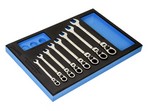 Williams JHWFWS1168RCF | 8 Piece SAE Ratcheting Combination Wrench Set in 1/3 Foam Drawer Insert, Sizes 5/16 Inch to 3/4 Inch