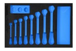 Williams JHWFWS1168RCF13FM | 1/3 Foam Drawer Insert Only for 8 Piece SAE Ratcheting Combination Wrench Set (5/16 to 3/4)
