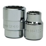 Williams H-1238 | 3/4 Drive Shallow Socket, High Polished Chrome Finish, 12 Point, 1-3/16