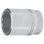 Williams HM-1238 | 3/4 Drive Shallow Socket, High Polished Chrome Finish, 12 Point, 38 mm