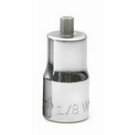 Williams MA-5SA | 1/4 Drive Stubby Hex Bit Socket, High Polished Chrome Finish, 5/32, Two Piece design
