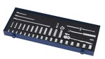 Williams MSB-39F | 3/8 Drive Socket and Drive Tool Set, 6 &12 Point, Metric, 39 Pieces, in Keep Safe Foam