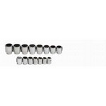 Williams MSH-15RC | 3/4 Drive Shallow Socket Set, 12 Point, Metric, 15 Pieces