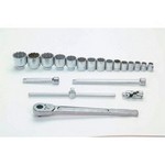 Williams MSH-20 | 3/4 Drive Socket and Drive Tool Set, 12 Point Metric, 20 Piece