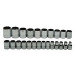 Williams MSS-24RC | 1/2 Drive Shallow Socket Set, 12 Point, 24 Piece