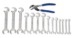 Williams MWS-1115 | Open end Wrench & Plier Set, 15-Piece Sae