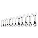 Williams MWS-12RCS | 12 Piece mm Stubby Reversible Ratcheting Comb Wrench 12 Point