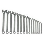 Williams MWS-15A | Supercombo High Polish Chrome Black Combination Wrench Set, 15 Piece, 7 mm - 21 mm