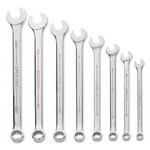Williams MWS-1B | Supercombo High Polish Chrome Black Combination Wrench Set, 8 Piece, 6 mm to 13 mm