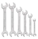 Williams MWS-26 | Chrome Satin Finish Open End Wrench Set, 6 Piece