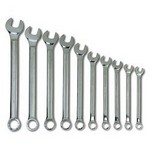 Williams MWS-6A | Supercombo High Polish Chrome Black Combination Wrench Set, 10 Piece, 18 mm - 36 mm