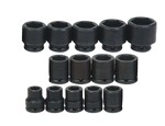 Williams WS-6-10HA | 3/4 Drive Shallow Impact Socket Set, 6-Point, SAE, 10 Pieces, Black Industrial Finish