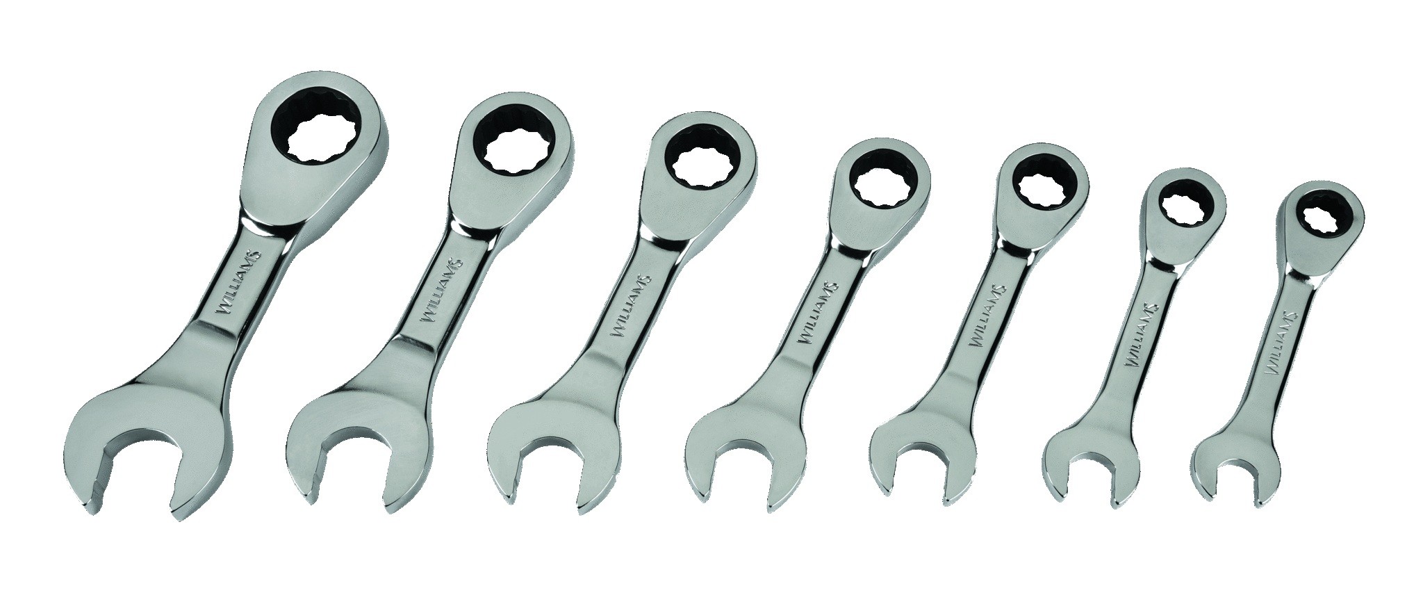 Williams JHWWS1170RSS | 7 PC Stub Rat Wrench Set 3/8-3/4