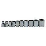 Williams WSB-10HRC | 3/8 Drive Shallow Socket Set, 6 Point, 10 Pieces